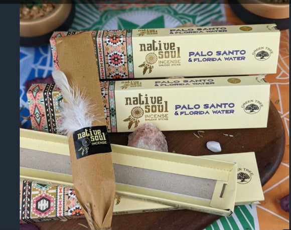 Native Soul Palo Santo & Florida Water Incense Sticks
