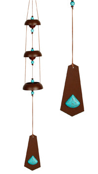 Rustic Turquoise Temple Bells