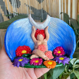 Mother Earth Moon Goddess Candle Holder - Clay by Wojo