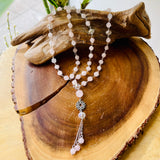 Rose Quartz Mala by Wojo - Half Mala