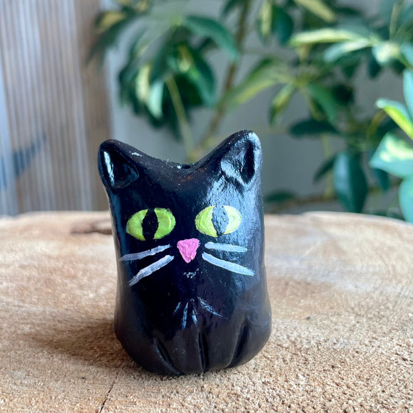 Black Cat Incense Burner - Clay By Wojo