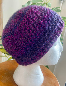 Crochet Hat Purple
