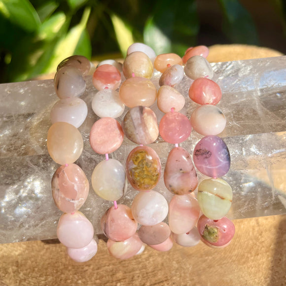 Pink Opal Nugget Bracelet