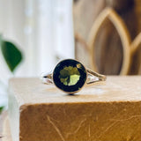 Moldavite Ring Size 10