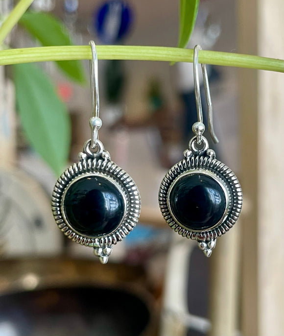 Obsidian Earrings