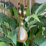 Banff Agate Slice Necklace