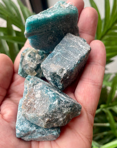 Blue Apatite Raw Chunks