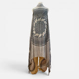 Sarong Fringe Vest