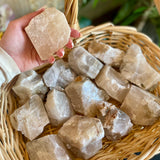 Local White Calcite Pieces -Large