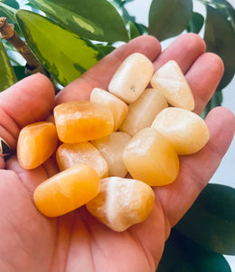 Yellow Calcite Tumble Stones