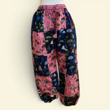 Pink Patch Mushroom Joggers - One Size, Small-XL