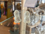 Citrine Carved Pocket Buddha Statue - 1 Inch Figurine
