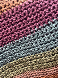 Crochet Shawl - Muted Rainbow