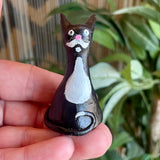 Tuxedo Cat Incense Burner - Clay By Wojo
