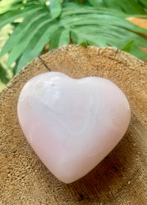 Pink Mangano Calcite Heart