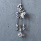 Butterfly Amethyst Chip Suncatcher