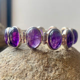 Amethyst Sterling Silver Bracelet