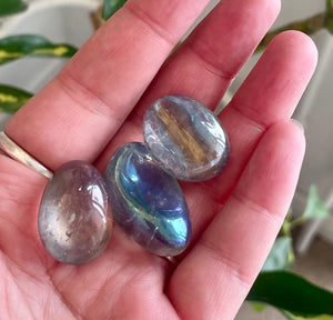 Blue Aura Quartz Tumble