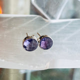 Amethyst Stud Earrings