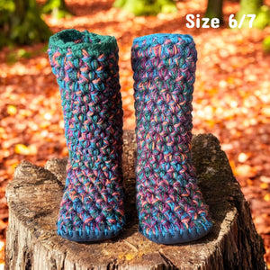 Crochet Slippers - Women’s Size 6/7 High Rise