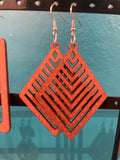 African Wooden Boho Earrings