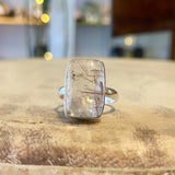 Rutilated Quartz Ring Size 8