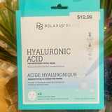 Hyaluronic Acid Face Mask 3 Pack