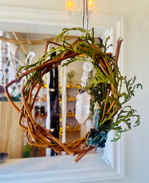 Wreath with Quartz By Wojo