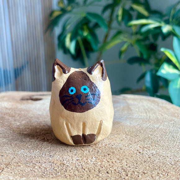 Siamese Cat Incense Burner - Clay By Wojo