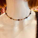 Crystal Choker Necklace by Wojo - “Solar Blast”