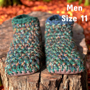 Crochet Slippers - Men’s Size 11 Low Rise