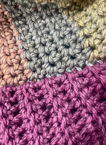 Crochet Hood Scarf - Wool acrylic blend