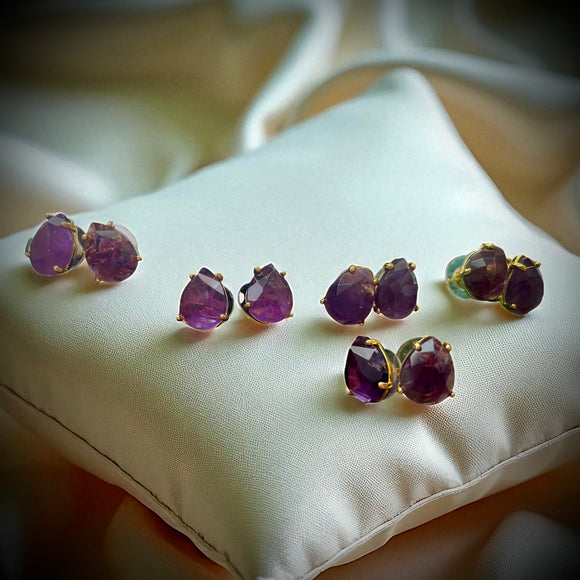 Golden Stud Earrings