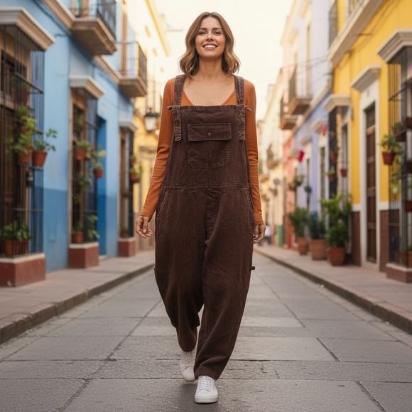 Acid Wash Overalls *- Size XL - Jogger Legs