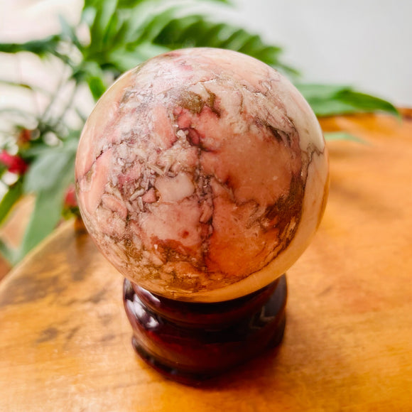 Pink Porcelain Jasper Sphere