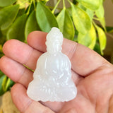 White Jade Buddha Figure