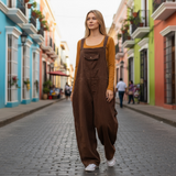 Acid Wash Overalls *- Size Large - Straight Leg