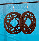 Wooden Cutout Earrings
