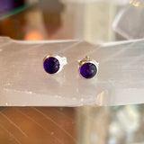Sterling Silver Gemstone Stud Earrings