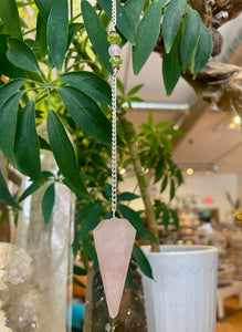 Rose Quartz Pendulum by Wojo