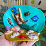Mermaid Candle Holder - Clay by Wojo