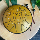 6 Inch Steel Tongue Drum - 11 Notes - Rain Drum