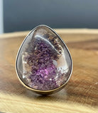 Lodolite Ring Size 8 - Shamans Stone- Purple