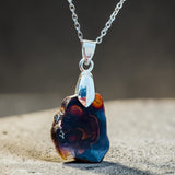 Fire Agate Pendant - Local Artist Bob Deschamp