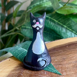 Tuxedo Cat Incense Burner - Clay By Wojo