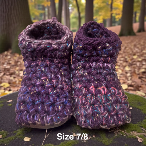 Slippers * - Size 7/8 Low Rise Dark Purples