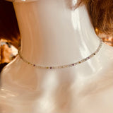 Crystal Choker Necklace by Wojo - “Follow Your Hearts Intuition”