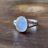 Rainbow Moonstone Ring Size 6