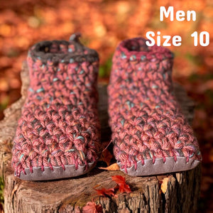 Crochet Slippers - Men’s Size 10 Low Rise