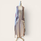 Sarong Fringe Vest